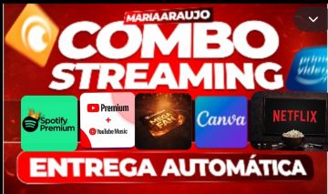 NETFLIX/SPOTIFY PREMIU/YOUTUBE PREMIUM/CRUNCHYROL/PRIME VIDEO/DEEZER/ENTREGA AUT