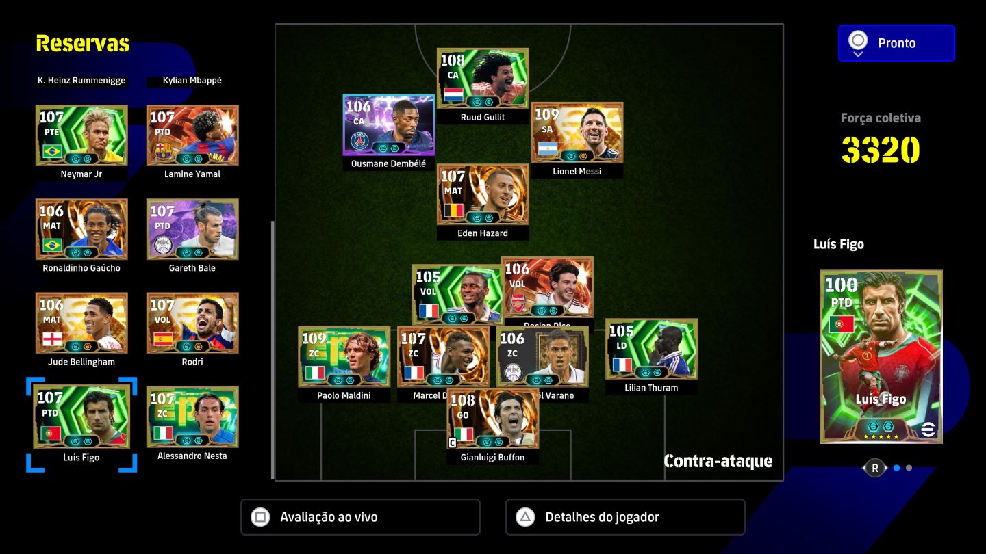 CONTA EFOOTBALL 2027 À VENDA CONTA COMPLETA ELENCO MUITO FORTE! Top 600