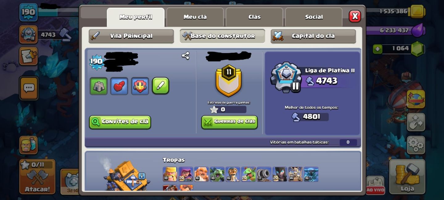Conta Clash of clans CV 18 Rara: Bolos de Aniversário e Árvores de Natal 2025!