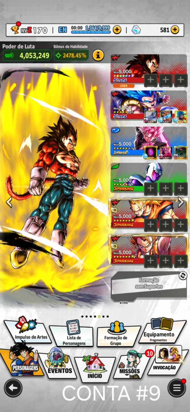 CONTAS DE DRAGON BALL LEGENDS!!!
