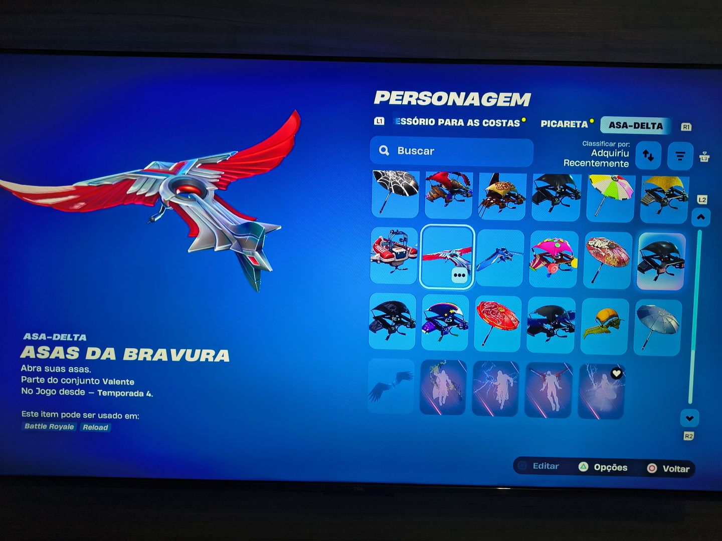 Conta Fortnite com 2 mil v-bucks