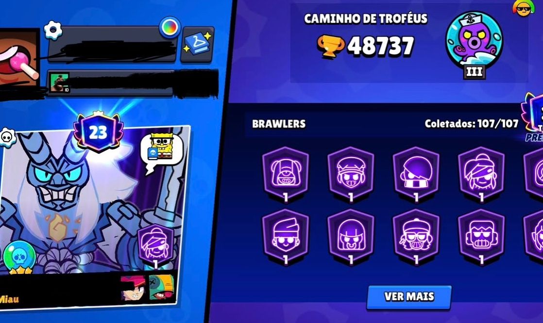 CONTA DE BRAWL STARS COMPLETINHA