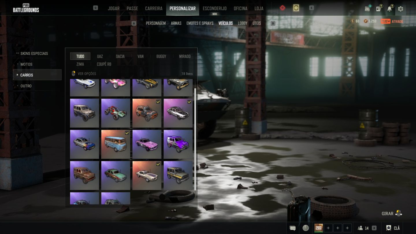 CONTA PUBG 9 PROGRECIVAS
