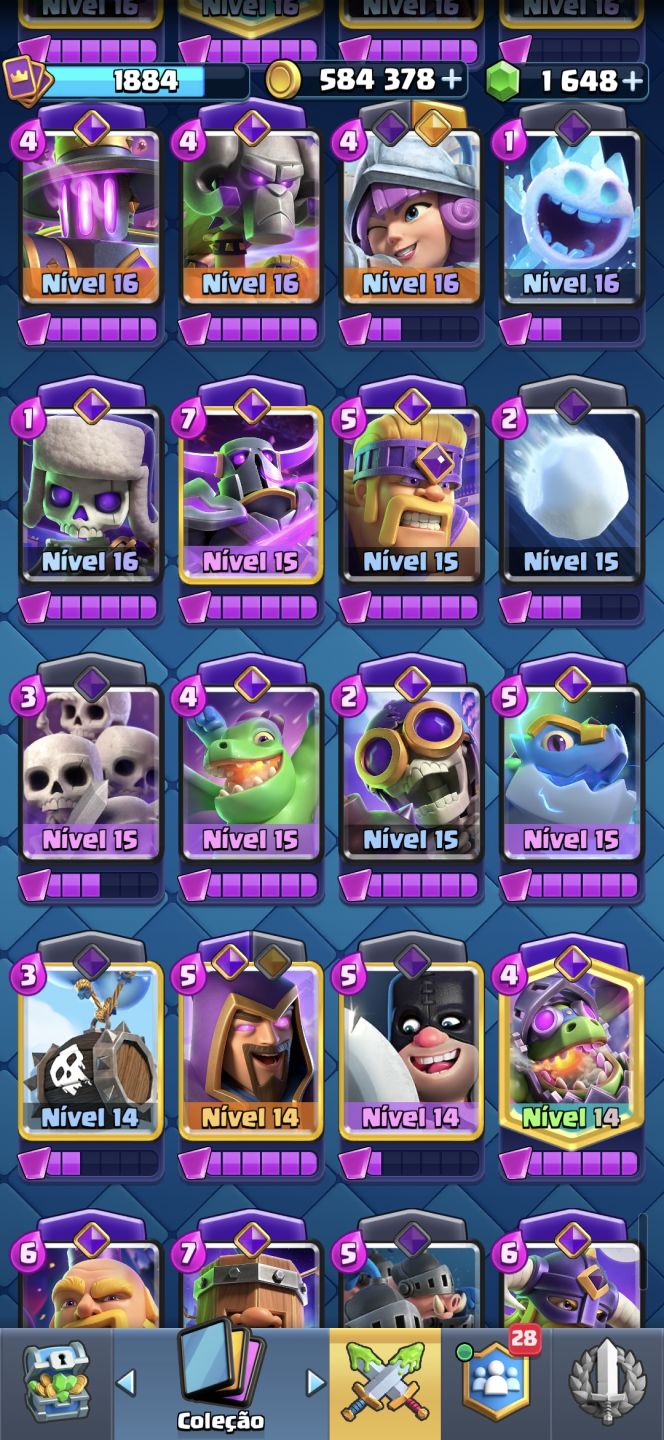 Conta Lv16 Clash Royale