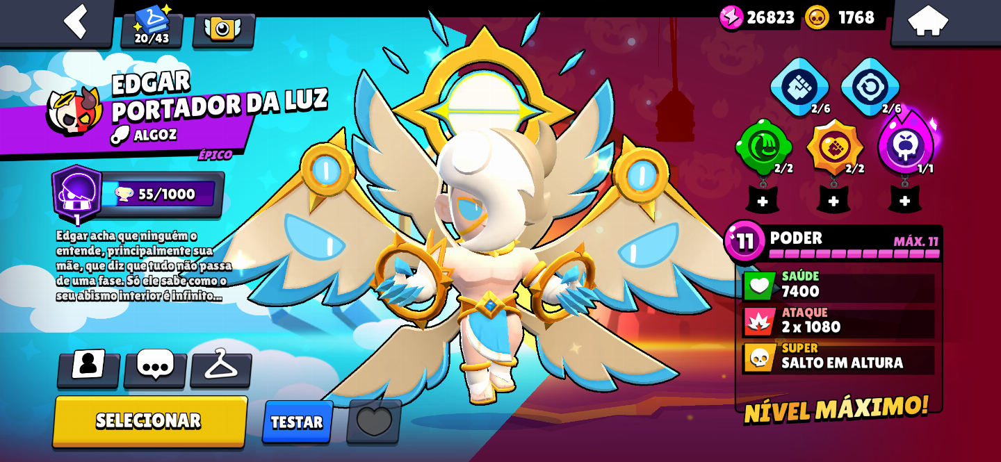 CONTA BRAWL STAR DE COLECIONADOR