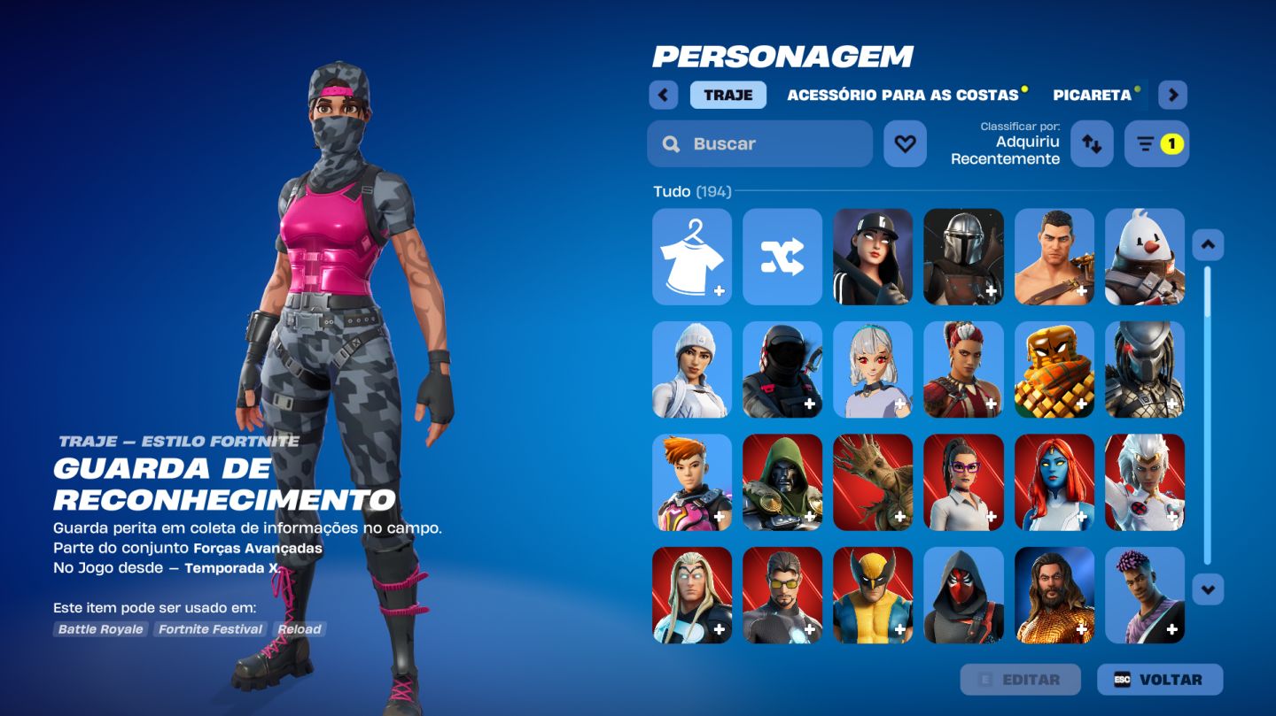 CONTA FORTNITE OG VETERANA | Galáxia Completo | Passes C1 | Pacotes Twitch