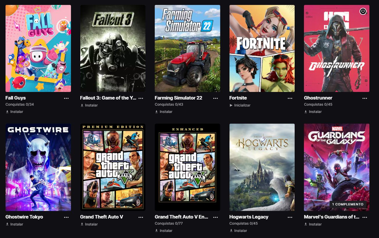 CONTA EPIC GAMES C/ MUITO JOGO - FORTNITE 14+ SKIN - FIFA24 - SPIDERMAN 2 - GTA5
