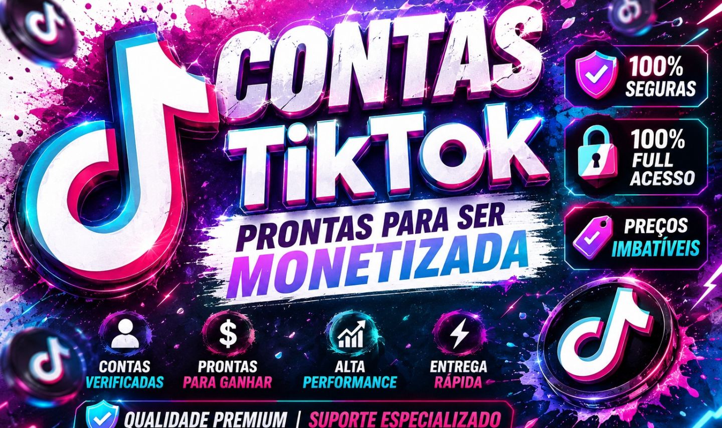 CONTAS TIK TOK COM SEGUIDORES E LIKES!PRONTAS PARA MONETIZAR