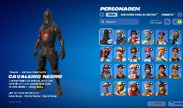 Conta de Fornite rara (Cavaleiro Negro, Ikonik, Ceifador, Travis)