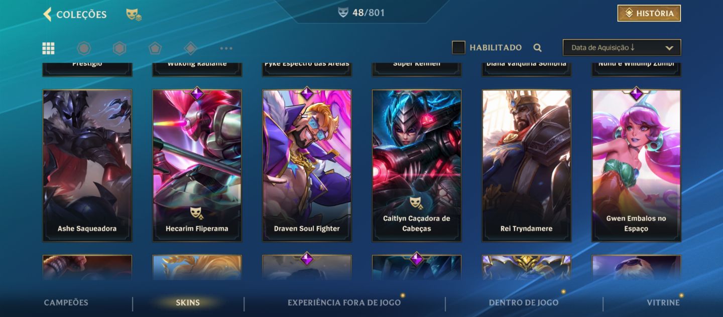 Smurf Challenger com muitas skins