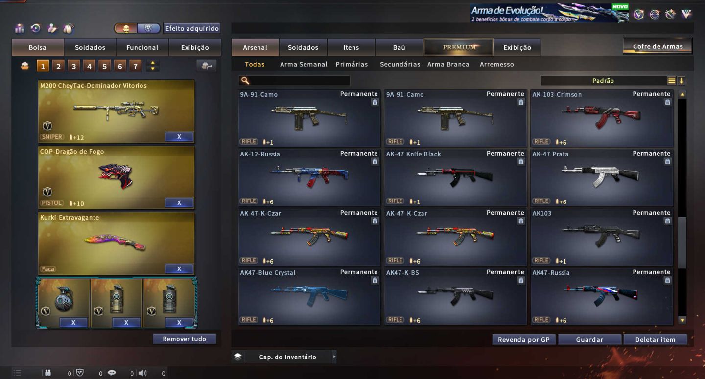 MARECHAL HONRADO CROSSFIRE COM 102 VIPS, 18 COLEÇÕES, +870 ITENS, 13 ANOS