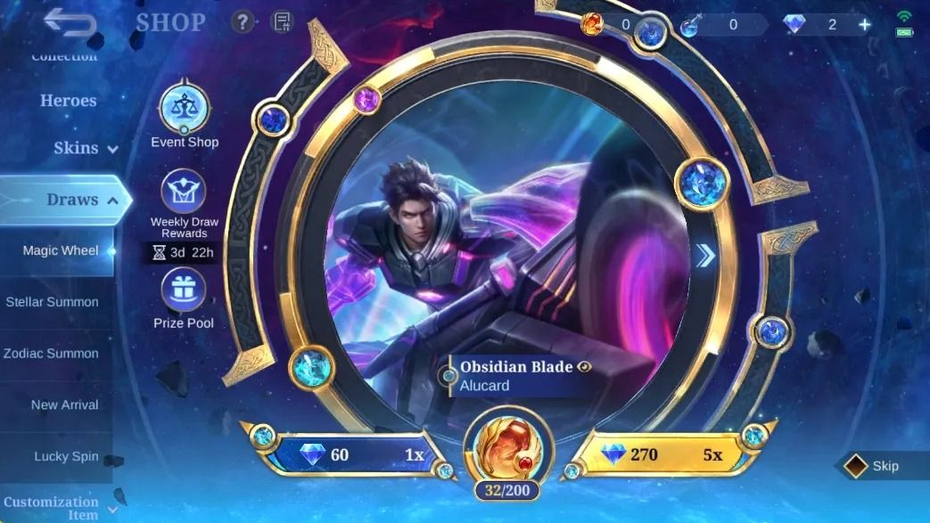 217 SKINS - FULL EMBLEMAS - FULL HEROIS