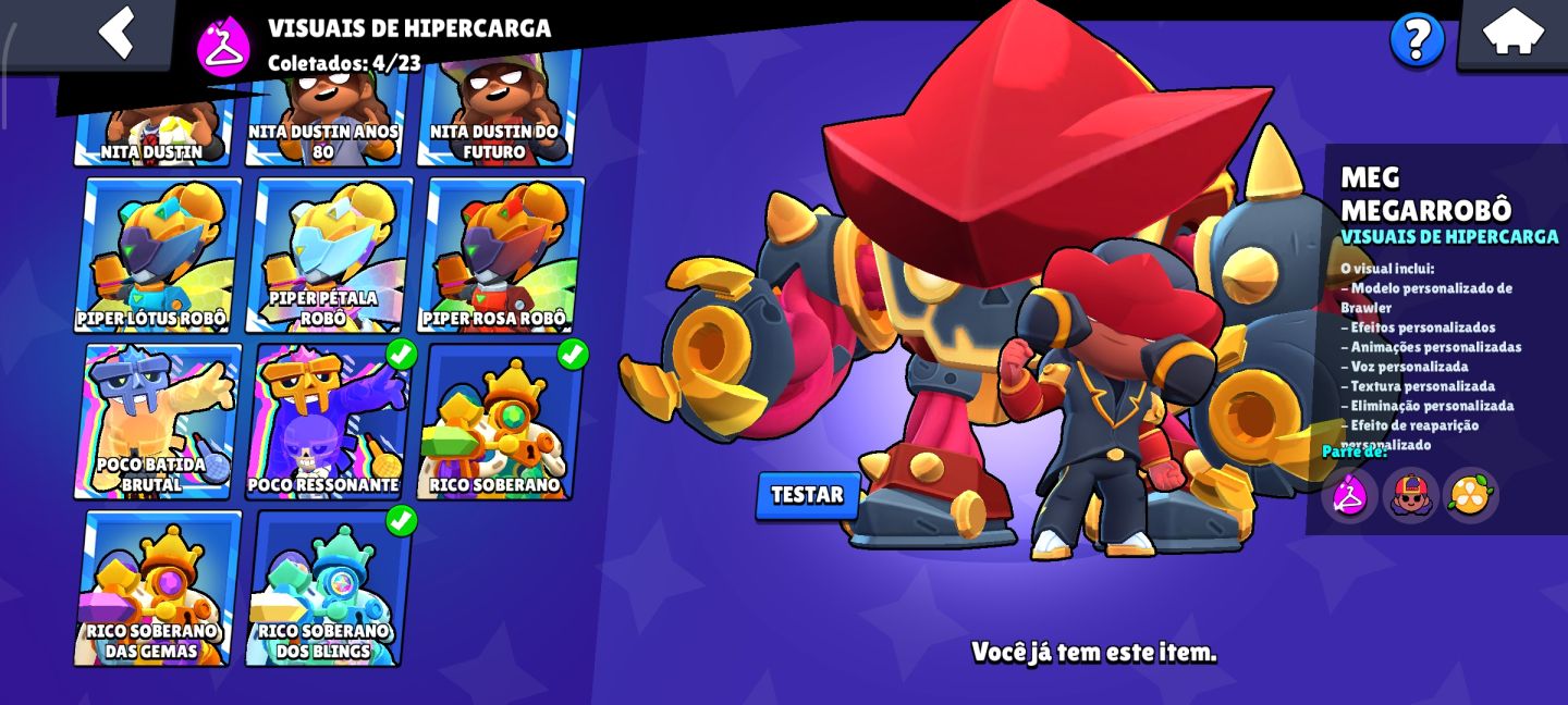 Conta BRAWL STARS 76K