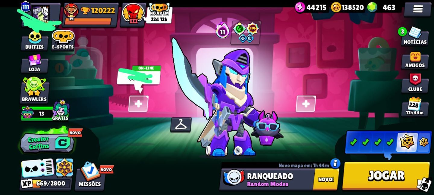 CONTA FULL RARA BRAWL STARS