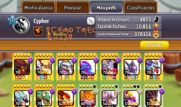 Conta dragon city