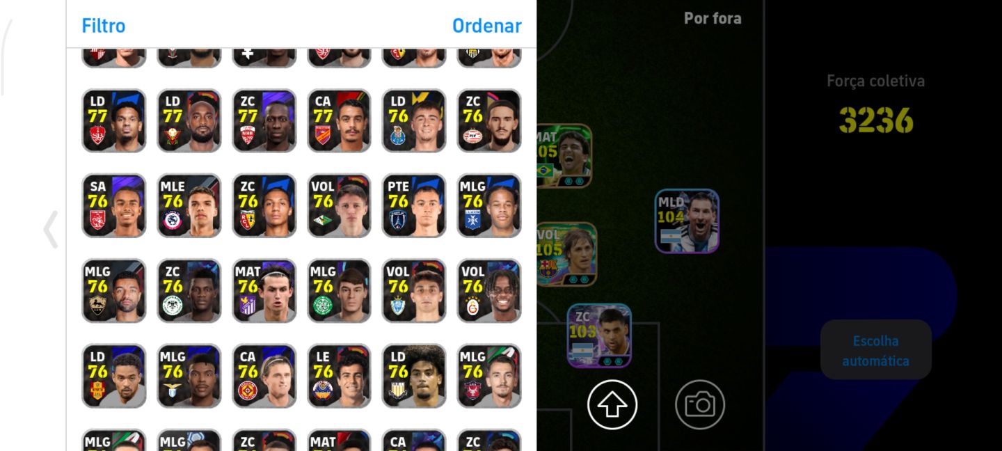 CONTA EFOOTBALL 400 JOGADORES HAZARD 109 HAALAND 108 FULL META ESTRELADA