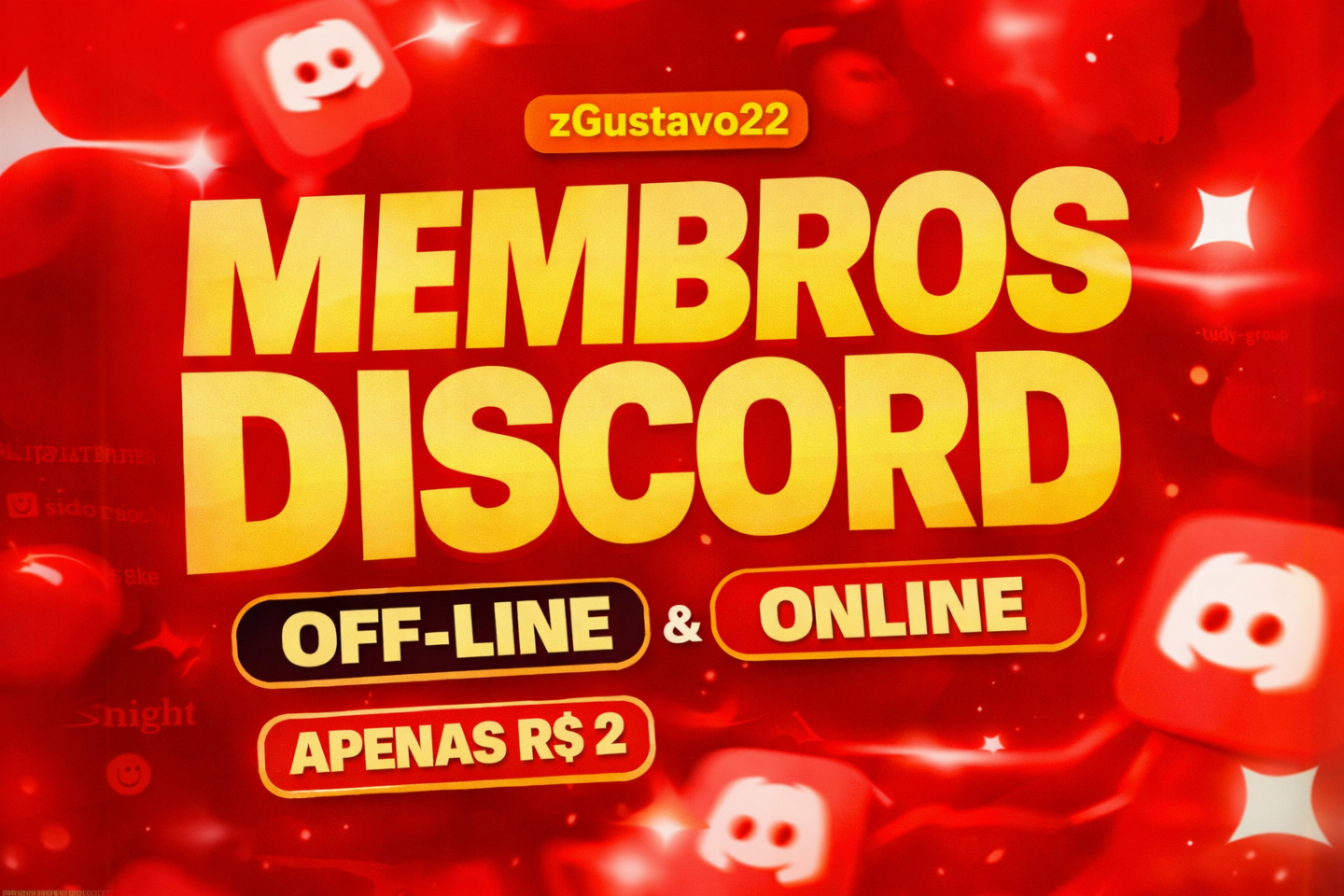 Discord Membros Online/Offline/BR