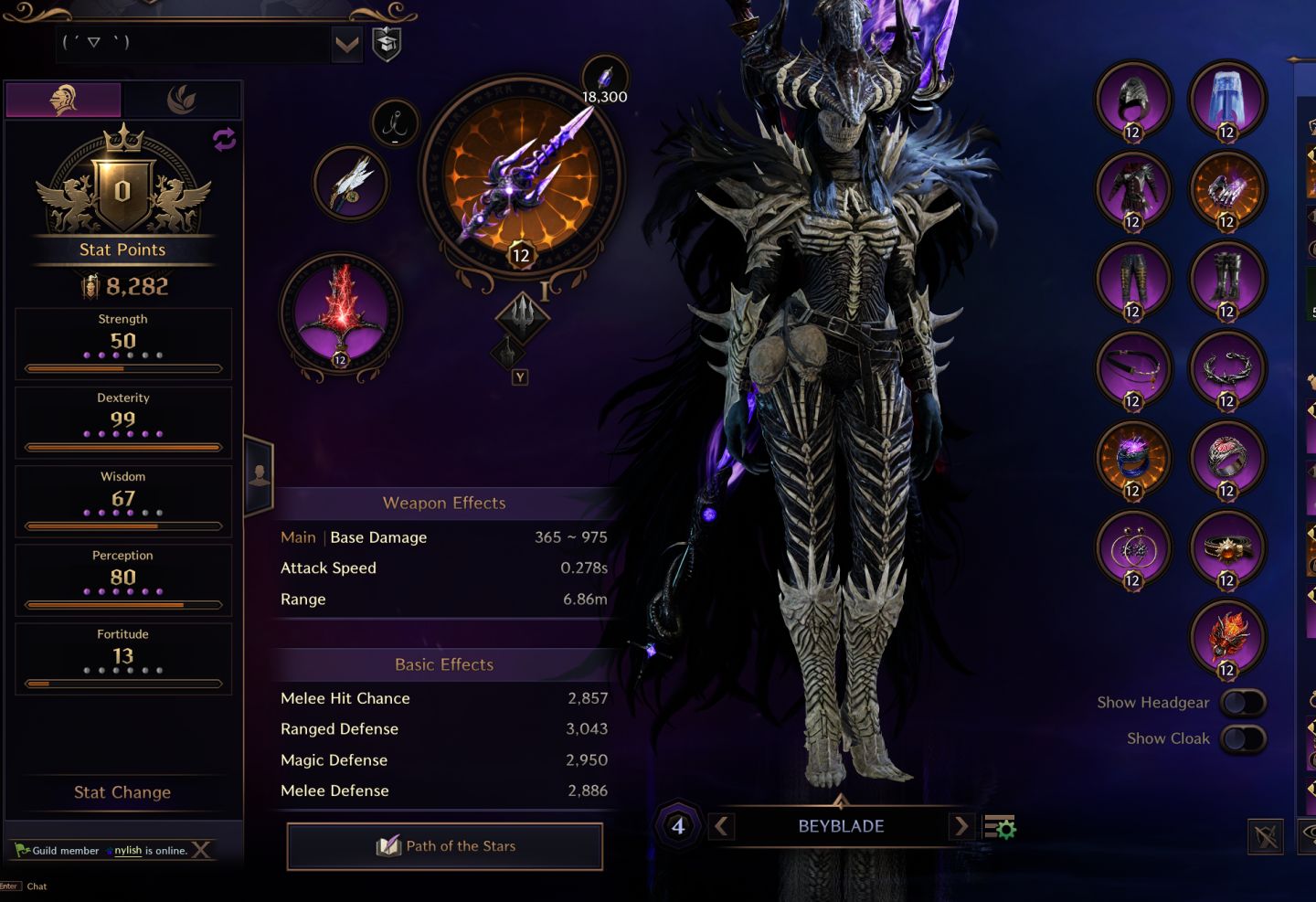 CONTA THRONE AND LIBERTY COM GS CORDY ( PASSIVA ), DAGGER TEVENT ( T2), MOROKAI
