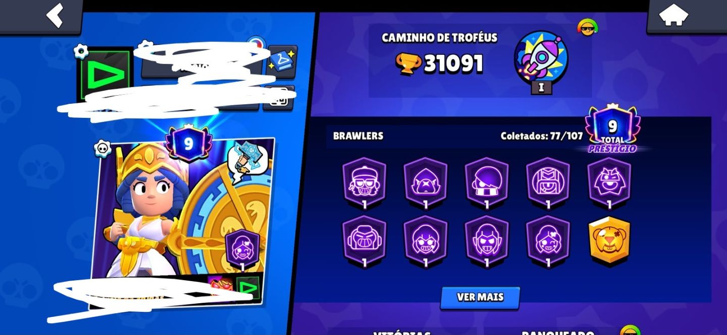 Conta rara de Brawl 30k muito boa varias skins e varios brawlers upadas