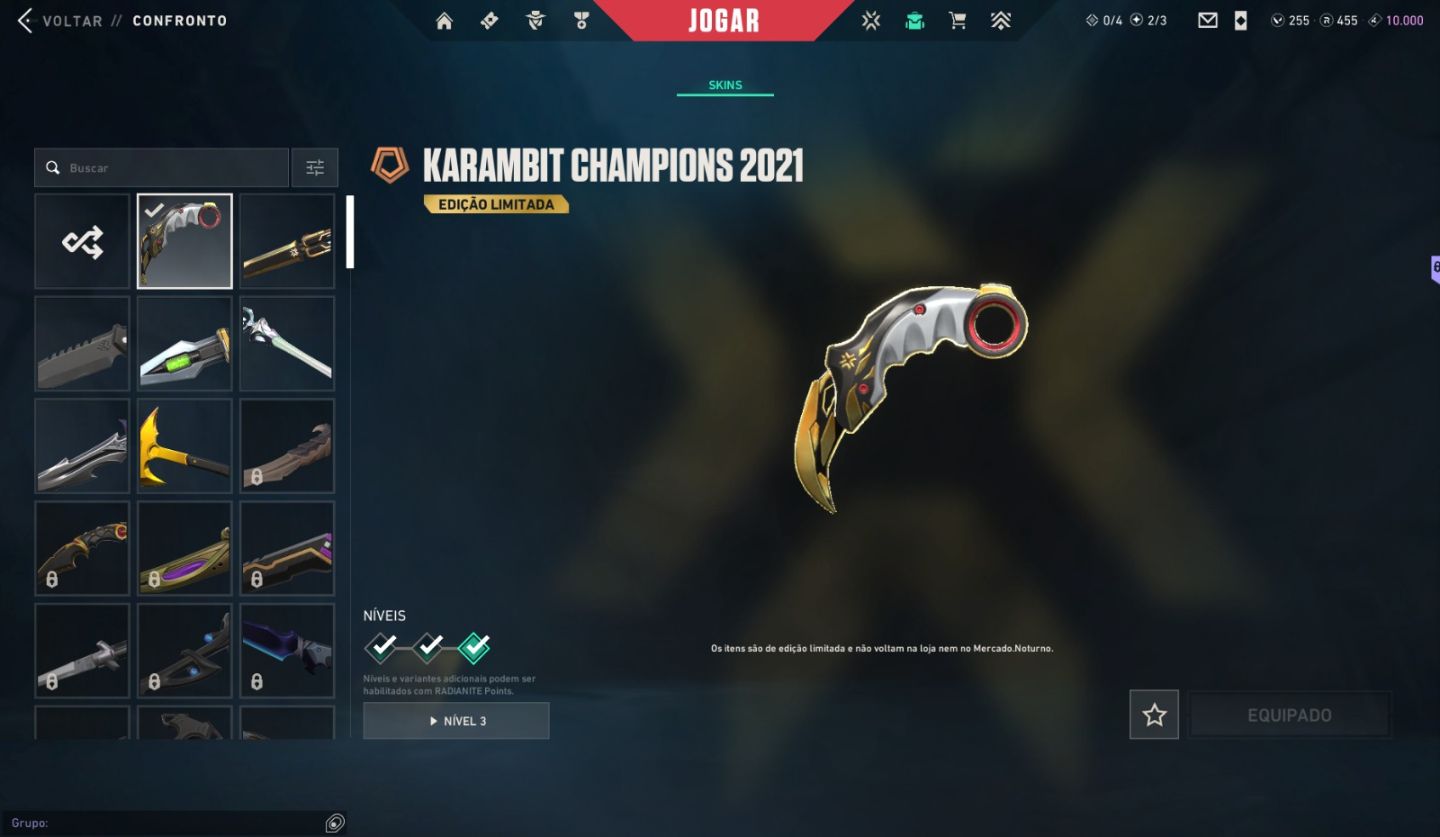 CONTA VALORANT PREMIUM - NÍVEL 472 - CHAMPIONS 2021 E 2025 | TODOS OS AGENTES