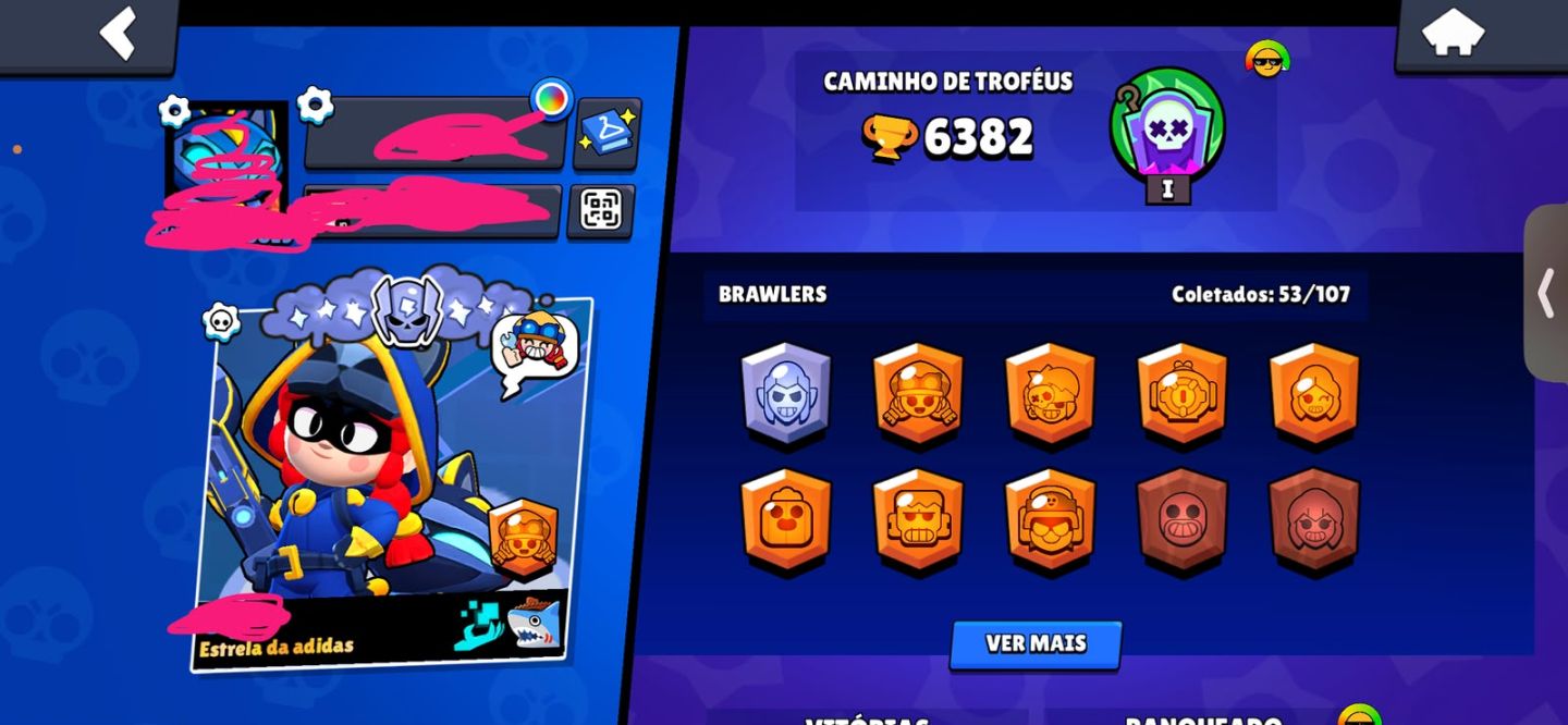 CONTA DE BRAWL STARS DE 2022 COM SPIKE DAS TREVAS E TICK MECHAGHIDORAH