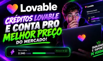 Créditos Lovable + Conta Pro pelo melhor preço
