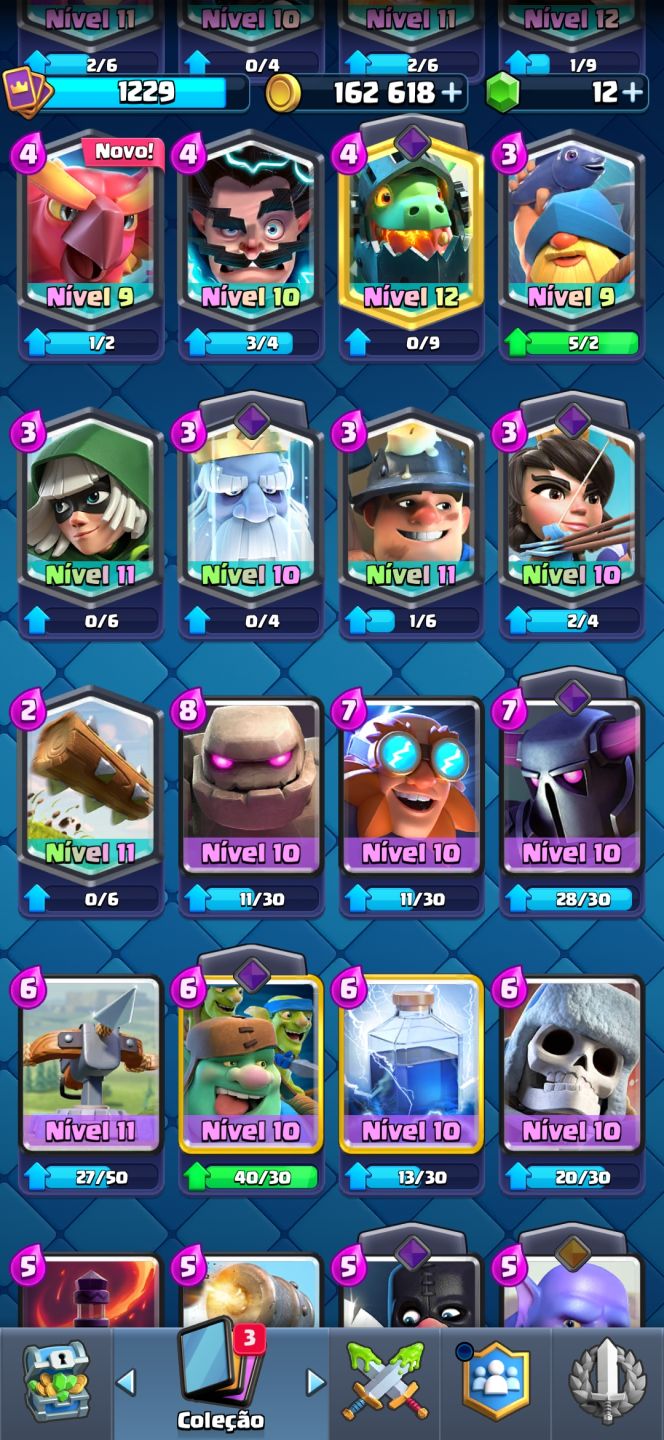 CONTA CLASH ROYALE 9 ANOS 7000 TROFEUS