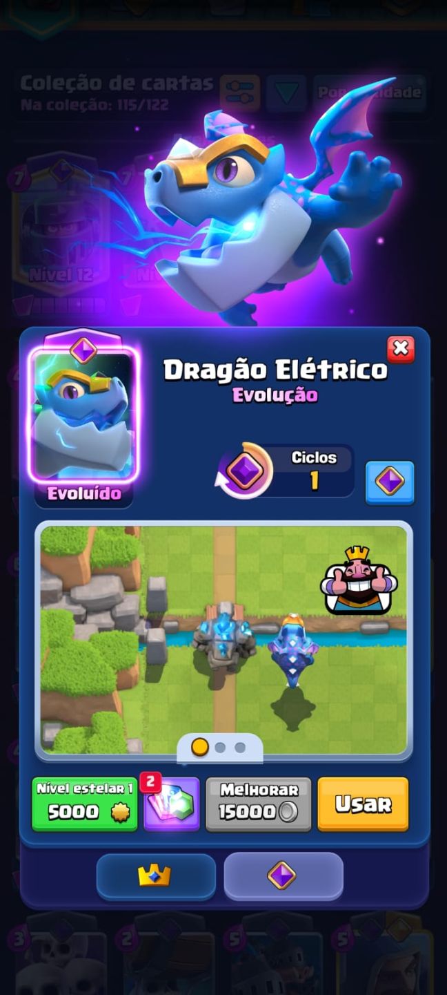 Promoção! Clash Royale Torre Rei Nv12 Arena 19 + 5610 Gemas + Cartas Evoluidas