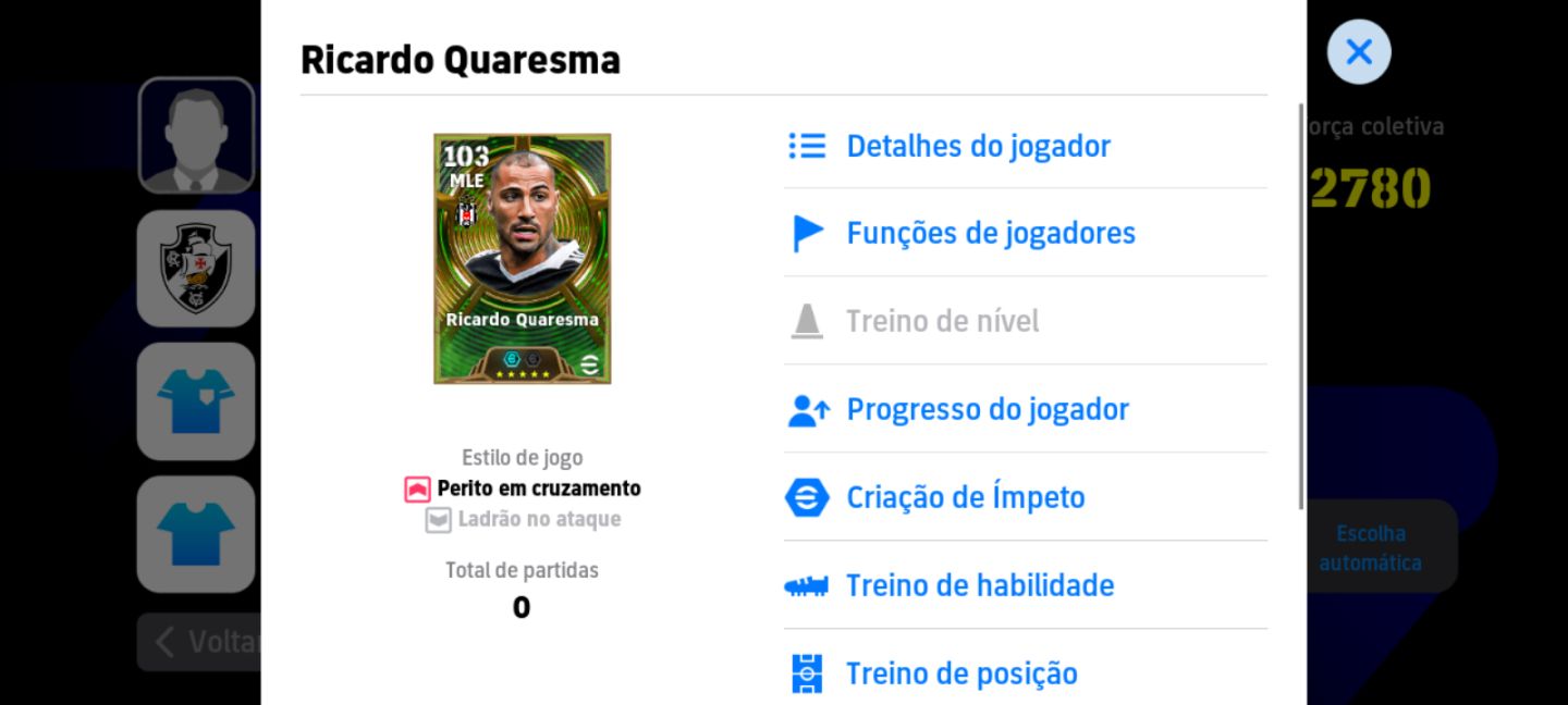Conta efootball para não iniciar do zero