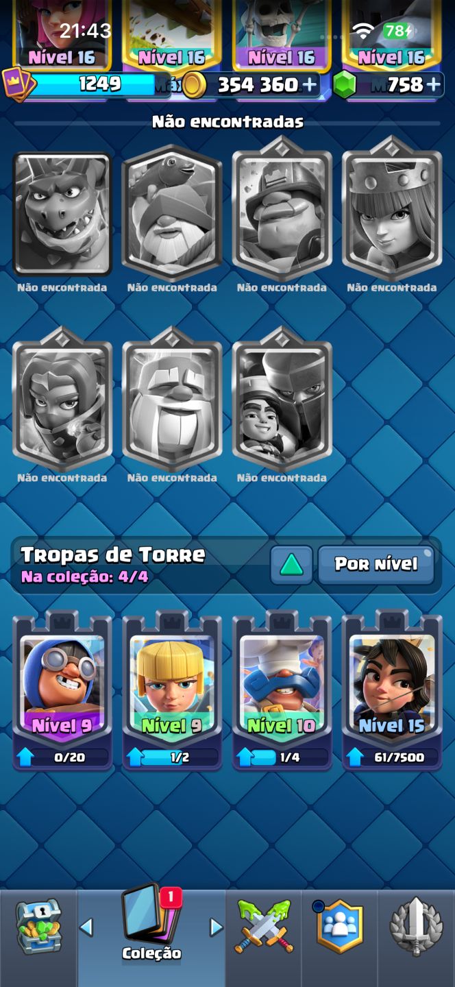 CONTA DE CLASH SUPER UPADA (+9500 TROFÉUS)