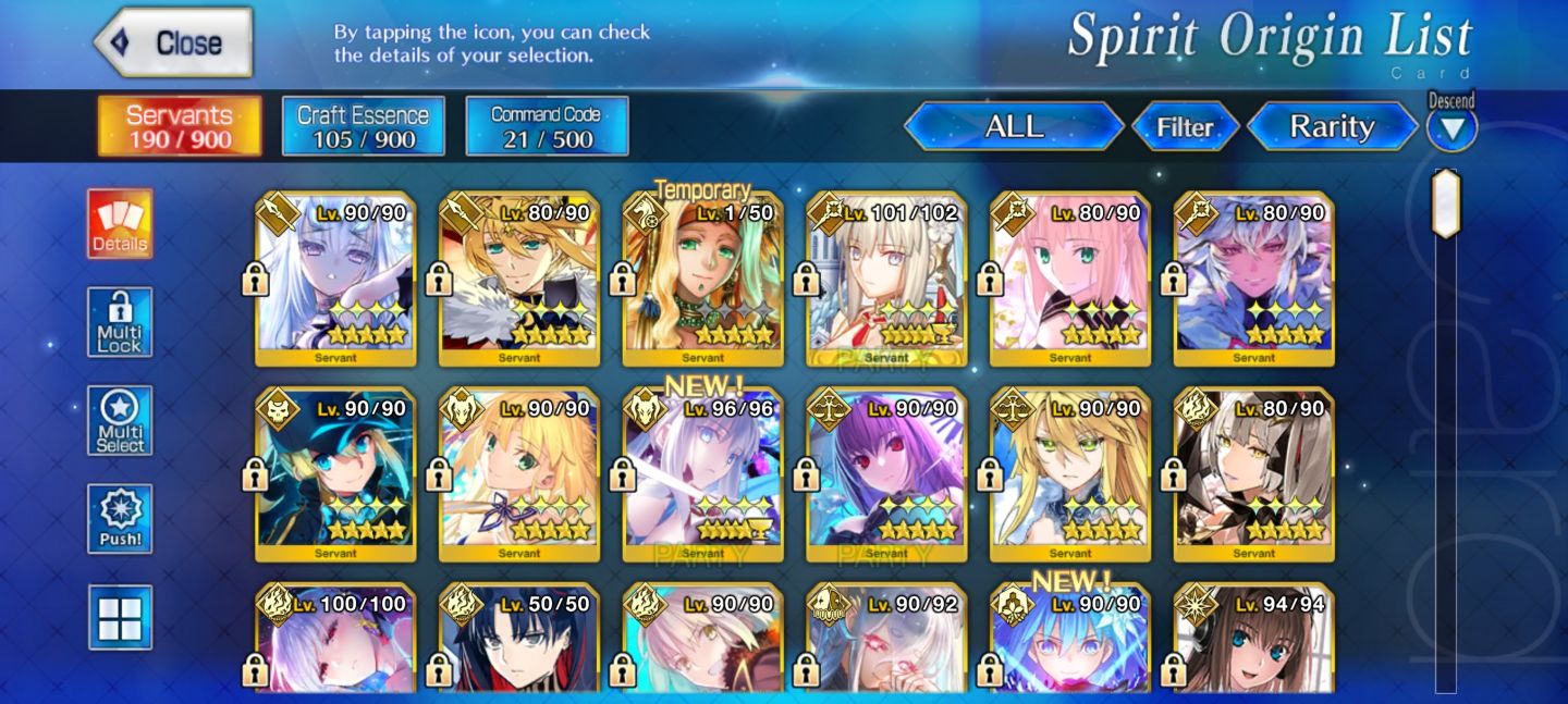 Fate Go America: Morgan, Merlin, Aesc, Jeanne Alter etc...