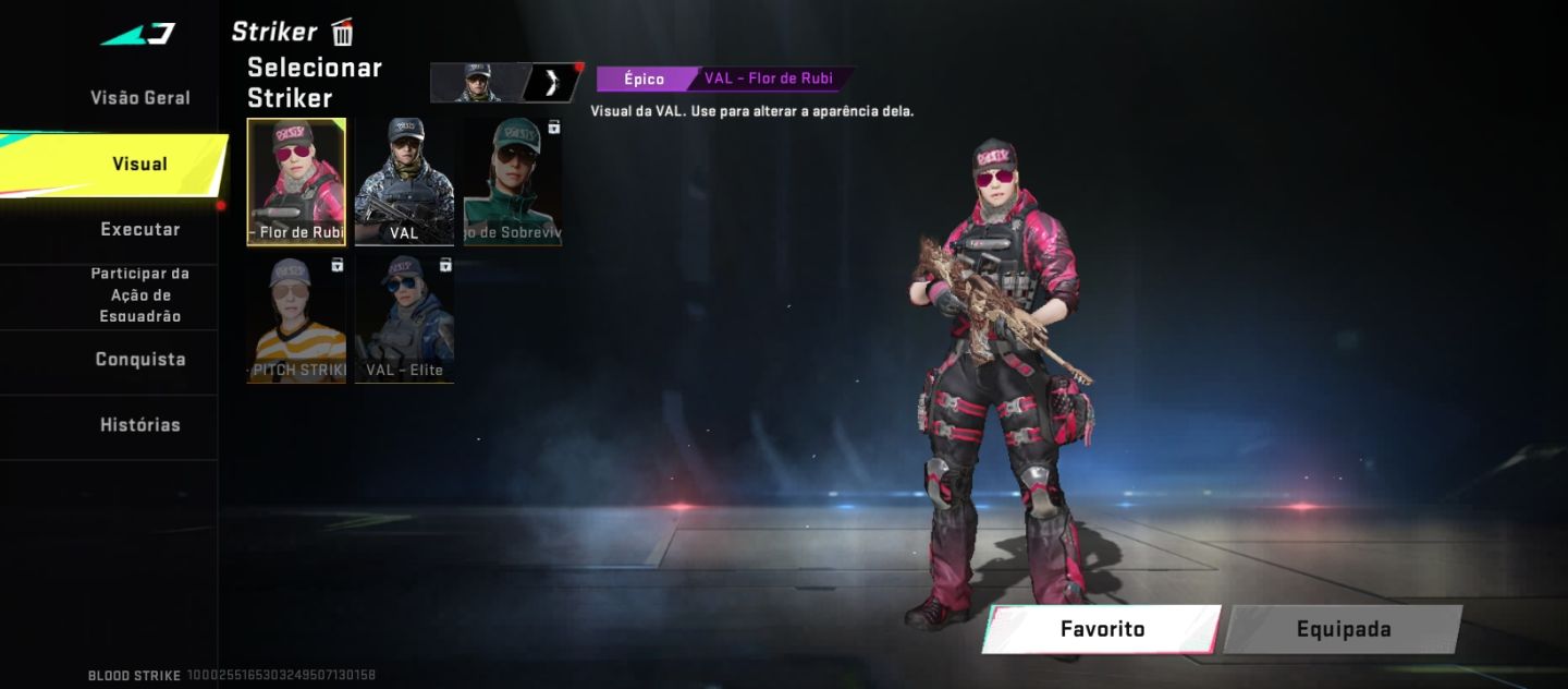 Conta de blood strike pra quem quer começar Tam skins de faca etc nível 44