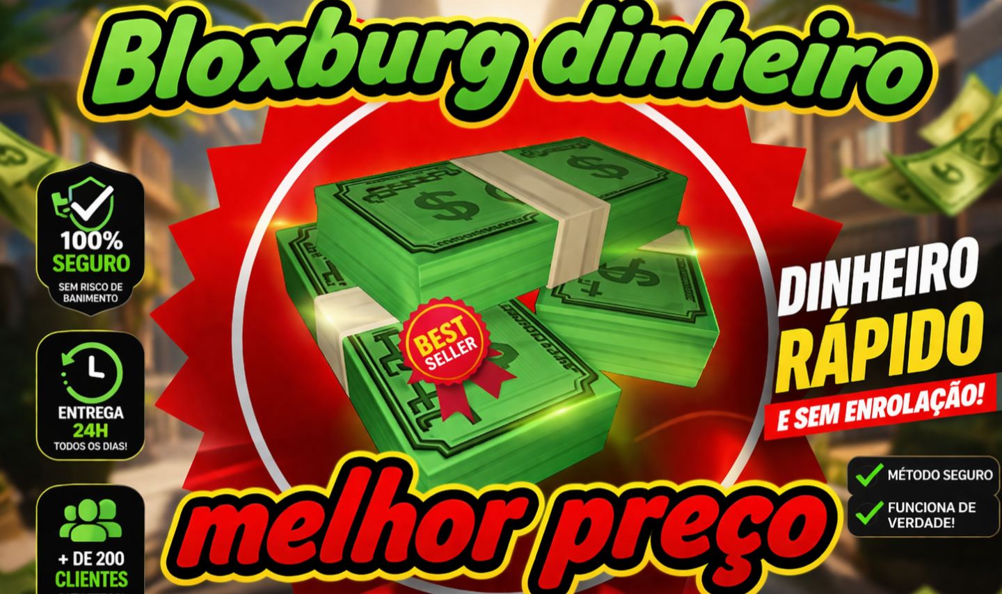 (EXCLUSIVO ) Cash Bloxburg Entrega 24hrs - leia a descrição