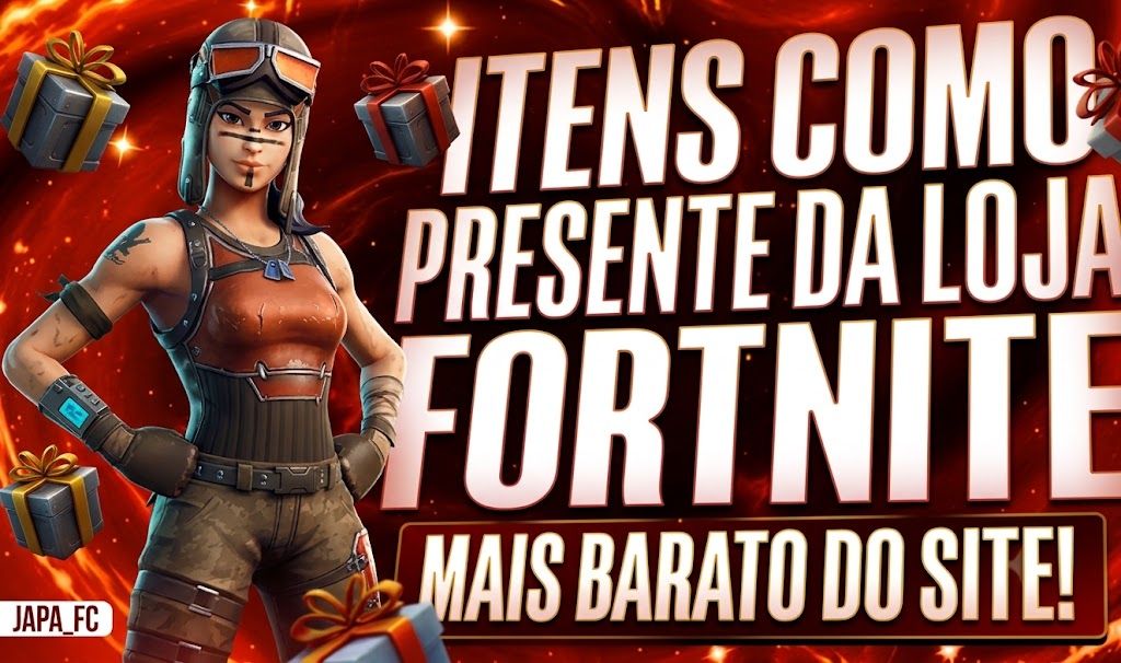 VBUCKS COM DESCONTO!! EM FORMA DE PRESENTE NO FORTNITE