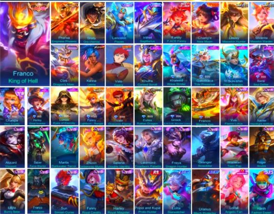 Conta Mobile Legends | 283 Skins | 120+ Heróis | Collector Brody