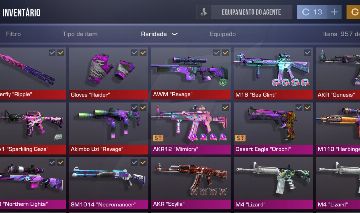 Conta com kit ROXO (+5000 golds)