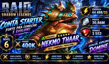 CONTA STARTER RAID: SHADOW LEGENDS | 17 LENDÁRIOS | 400K DE PODER