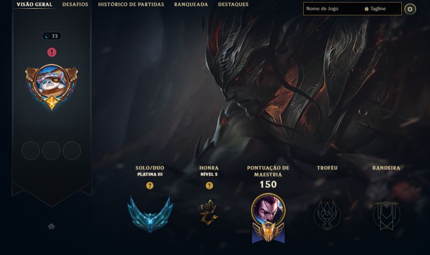 CONTA PLATINA +30 -10 PDL COM SKIN DO YASUO, NAAFIRI, AATROX, +20SKINS HANDLVL