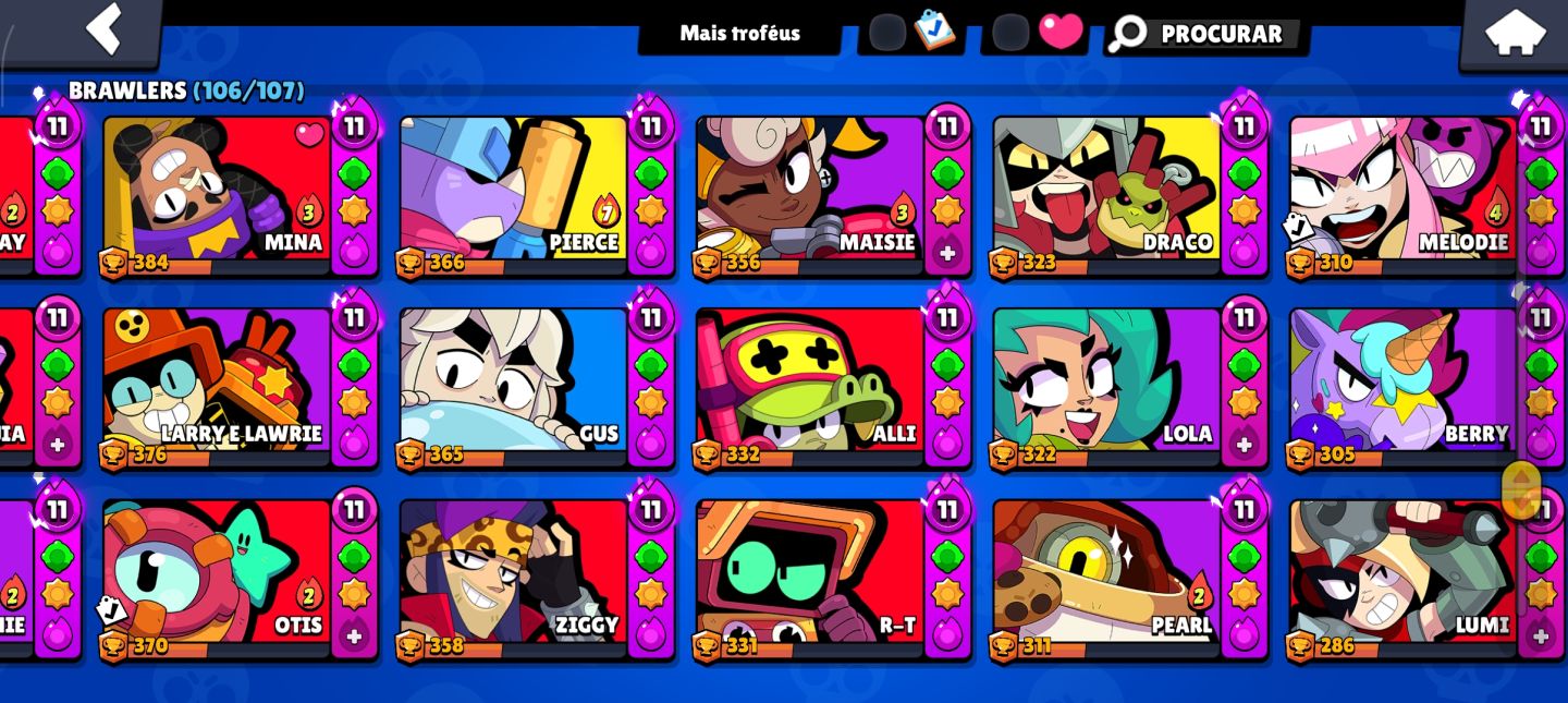 Conta de brawl stars muito rara