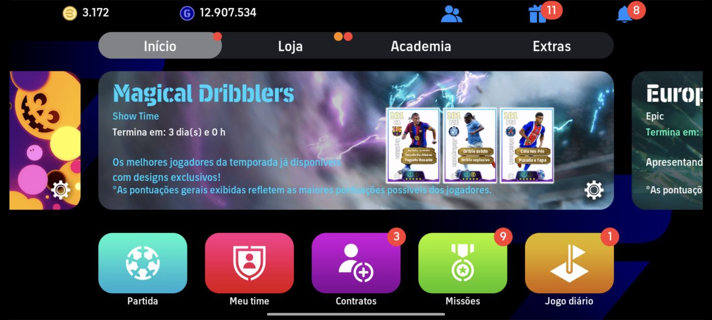 Conta Efootball a Venda - Nedved 105 Vieira 106 Desailly 107 . Konami id/email