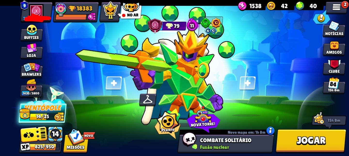 Conta brawl strars 18k troféus,46 brawlers 46 skins 1 hypercarregada, 1 lendaria