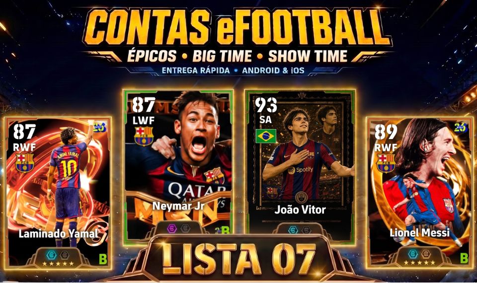 Contas Efootball Iniciais com Épicos/big Times Garantidos! Vol. 07