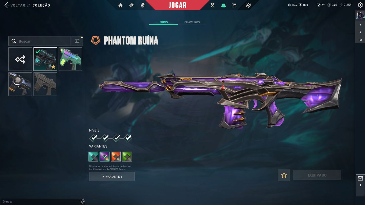 CONTA COM VANDAL SAQUEADORA, BUTTERFLY RGB 360$ EM SKIN