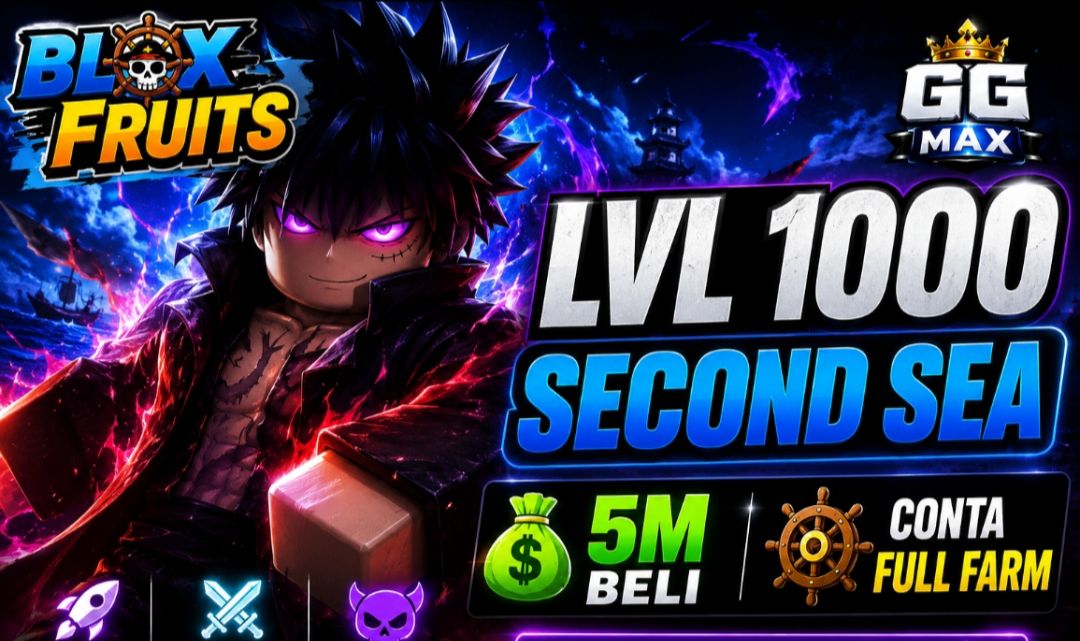 BLOX FRUITS LVL 1000 | 5M BELI | SECOND SEA