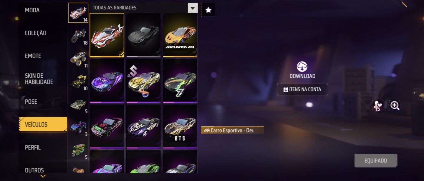 CONTA FREE FIRE RARA! MUITAS ARMAS COM VELOCIDADE +2 PARA APOSTADO!!