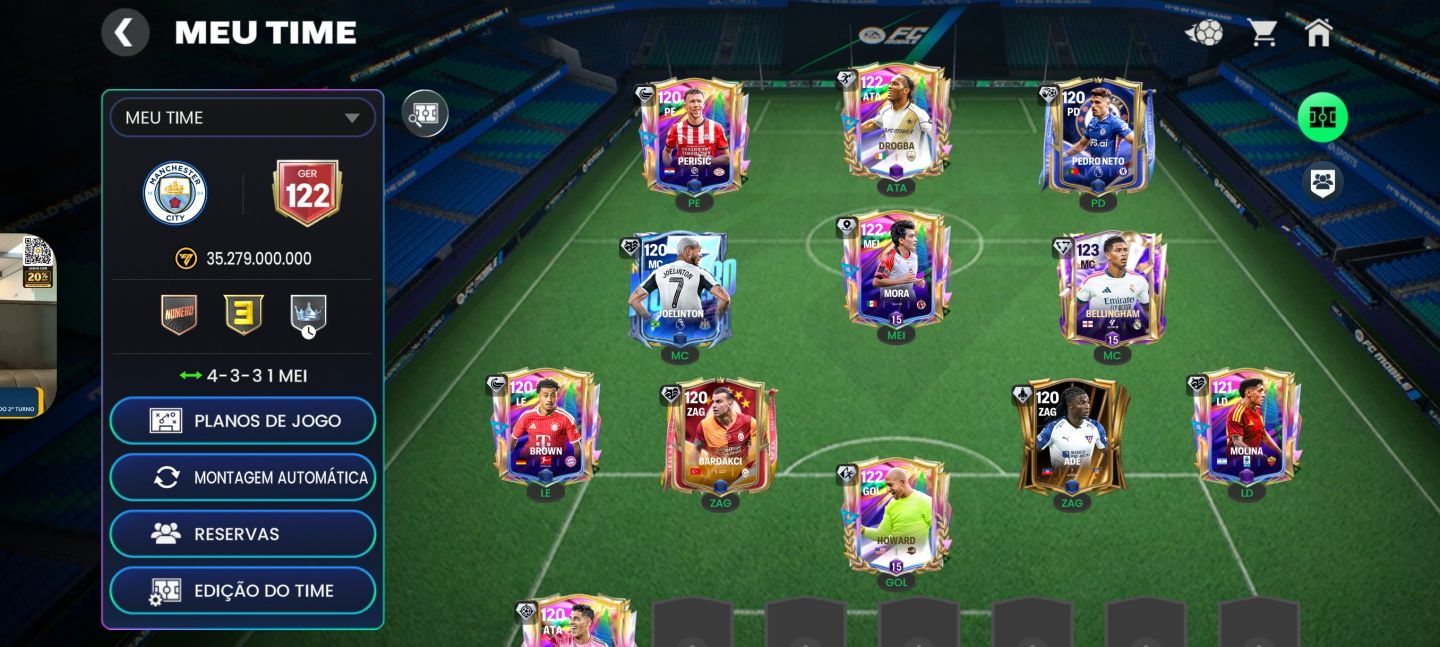 CONTA FIFA MOBILE 27/ FC MOBILE 27 GER 122 PERTO DO GER 123