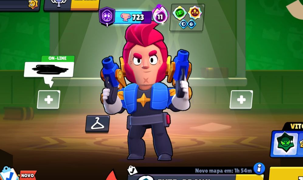CONTA BRAWSTARS 103 BRAWLERS, 56K DE TROFÉU, 300+ GEMAS, ANTIGA COM SKINS RARAS
