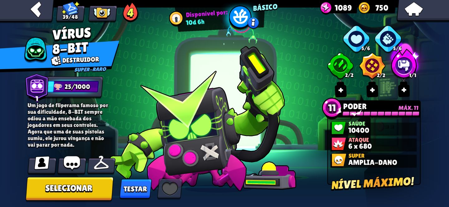 (PRA HOJE!)CONTA BRAWL STARS COM A SKIN MAIS RARA DO JOGO QUASE FULL 77K TROFEUS