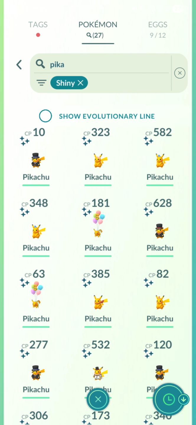 Mewtwo Shiny fundo+Solgaleo Shiny+ 27 Pikachu Shiny+23 Shinys conta lv70
