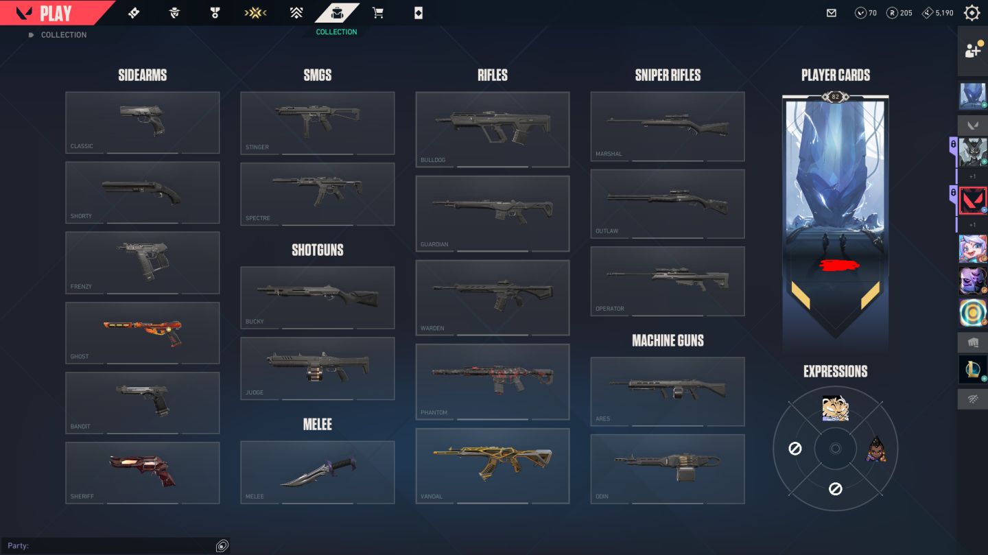 CONTA VALORANT RADIANTE TOP ALTO COM SKINS